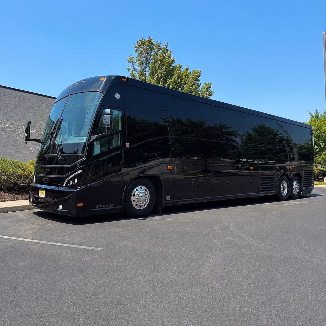 bloomington event transportation on a private charter bus