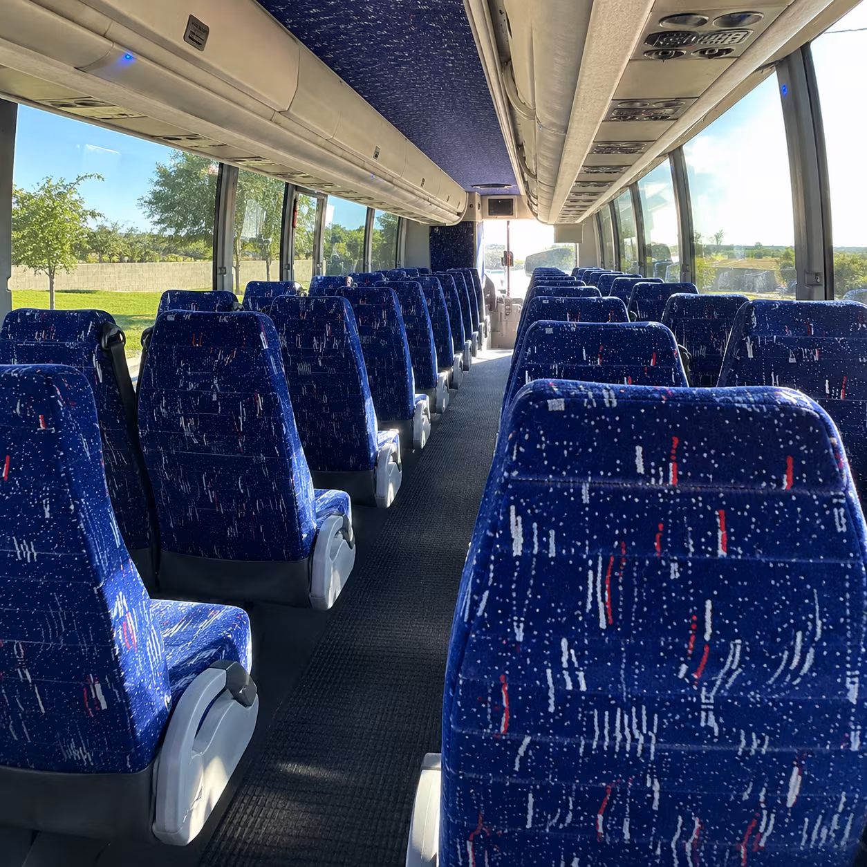 coon rapids charter bus rental inside