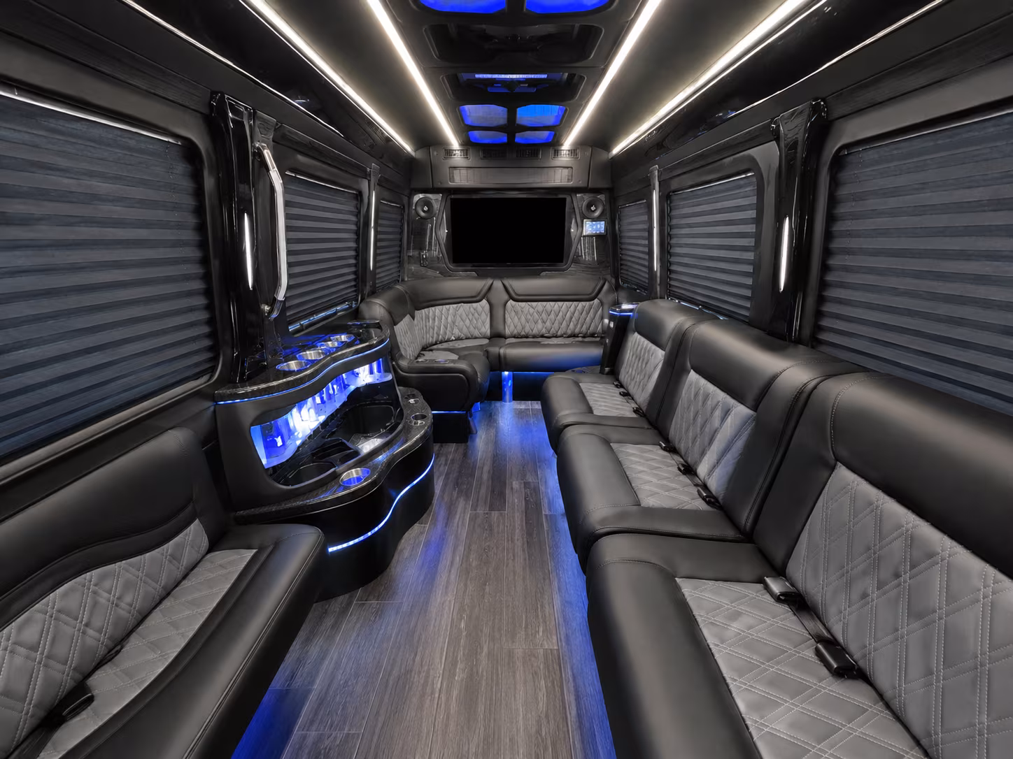 st paul 50 passenger party bus inside